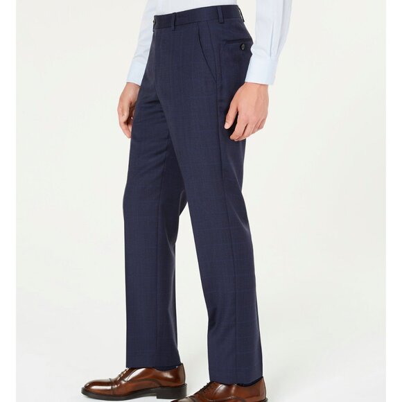 LAUREN by Ralph Lauren Men's Classic Fit Ultra Flex Stretch Flat Front Suit Pant - Picture 3 of 9